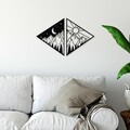Decoratiune de perete, Day & Night, Dimensiuni: 63 x 41 cm , Negru