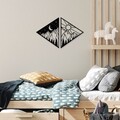 Decoratiune de perete, Day & Night, Dimensiuni: 63 x 41 cm , Negru