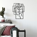 Decoratiune de perete, Love, Dimensiune: 50 x 37 cm, Negru