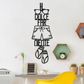 Decoratiune de perete, Dolce Far Niente 3, Dimensiune: 30 x 85 cm, Negru