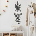 Decoratiune de perete, Dolce Far Niente 3, Dimensiune: 30 x 85 cm, Negru