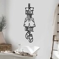 Decoratiune de perete, Dolce Far Niente 3, Dimensiune: 30 x 85 cm, Negru