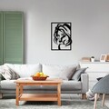 Decoratiune de perete, Look, Dimensiuni: 56 x 41 cm, Negru