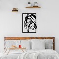 Decoratiune de perete, Look, Dimensiuni: 56 x 41 cm, Negru