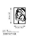 Decoratiune de perete, Look, Dimensiuni: 56 x 41 cm, Negru
