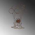 Decoratiune de perete, Rusty Astro 1, Dimensiune: 70 x 44 cm, Maro antichizat