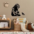 Decoratiune de perete, Banksy Metal 07, (Grosime: 1,5 mm), Negru