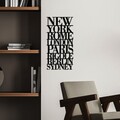 Decoratiune de perete, We Love Music, Dimensiune: 70 x 49 cm, Negru
