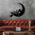 Decoratiune de perete, Space Boozer, Dimensiuni: 62 x 71 cm, Negru