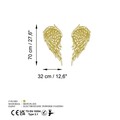 Decoratiune de perete, Alato-2, (Grosime: 1,5 mm), Auriu