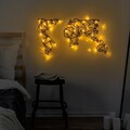Decoratiune de perete, World Map Led 010, Dimensiune: 58 x 100 cm, Negru