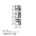 Decoratiune de perete, Rami-1, (Grosime: 1,5 mm), Negru
