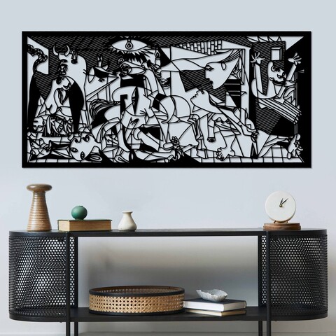 Decoratiune de perete, Pıcassso, Dimensiuni: 85 x 40 cm, Negru