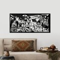 Decoratiune de perete, Pıcassso, Dimensiuni: 85 x 40 cm, Negru