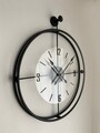 Ceas de perete, Mclock-00110, Lățime: 58 cm Înălțime: 68 cm Adâncime: 7 cm, Negru
