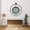 Ceas de perete, Mclock-00130, Lățime: 58 cm Înălțime: 65 cm Adâncime: 7 cm, Negru