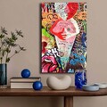 Tablou decorativ, 4570POP-017, Lemn (Grosime: 2,8 cm, Multicolor