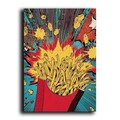 Tablou decorativ, BSRPOPC-011, Lemn (Grosime: 2,8 cm, Multicolor