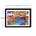 Tablou decorativ, 3550POP-005, Grosimea cadrului: 20 mm, Multicolor