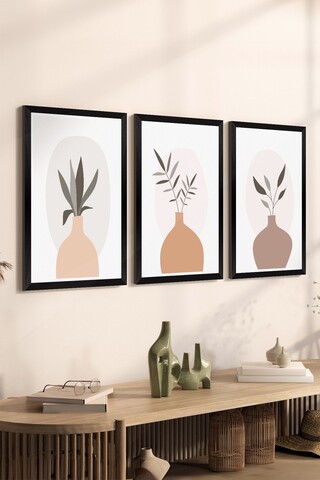 Set de pictură decorativă (3 Pieces), Artsycllct21, Fără ramă, Multicolor