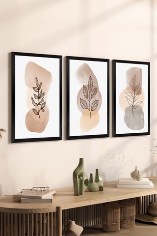 Set de pictură decorativă (3 Pieces), Artsycllct29, Fără ramă, Multicolor