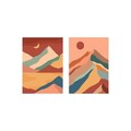 Tablou decorativ (2 Pieces), Mp2-00113, Imprimare digitala, Multicolor