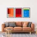 Tablou decorativ (3 Pieces), Mp3-00122, Imprimare digitala, Multicolor