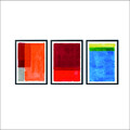 Tablou decorativ (3 Pieces), Mp3-00122, Imprimare digitala, Multicolor