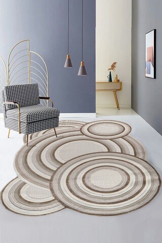 Covor (120 x 180), Amorf, 120x180 cm, Crem