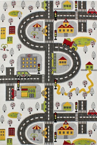 Covor (120 x 170), Trafik, 120x170 cm, Alb