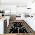 Covor (120 x 180), Wookece1686, 120x180 cm, Negru