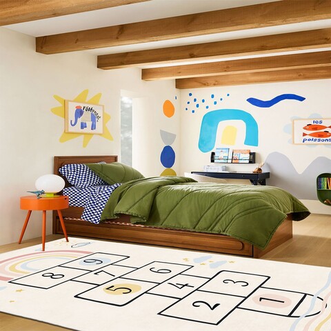 Covor (140 x 220), Wookece1696, 140x220 cm, Crem
