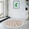 Covor (160 x 160), Aln400601Kr12, 160x160 cm, Crem/Maro
