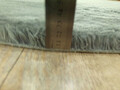 Covor (150 cm), Oval Plush, Gri inchis