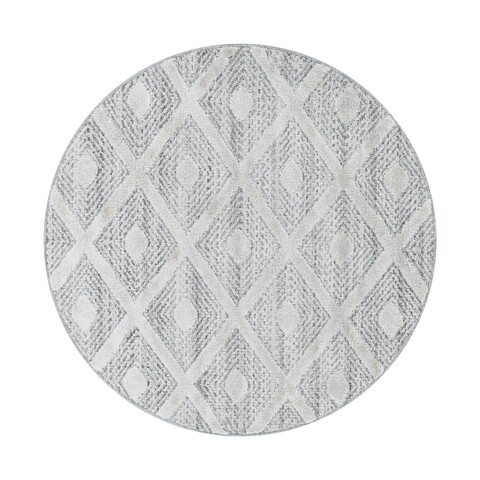 Covor (160 x 160), Pısa 4707, 160x160 cm, Gri