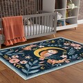 Covor (80 x 120), Wookece1694, 80x120 cm, Albastru navy