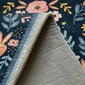 Covor (80 x 120), Wookece1694, 80x120 cm, Albastru navy
