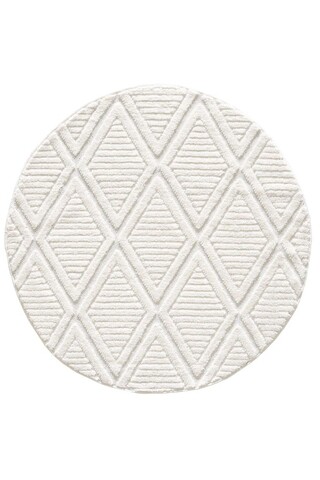 Covor (80 cm), 742B Round, 80x80 cm, Crem
