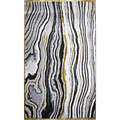 Hall Carpet (80 x 150), HE246, 80x150 cm, Alb / Negru / Gri / Auriu