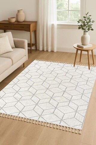 Covor (120 x 180), Bukle 1407, 120x180 cm, Alb