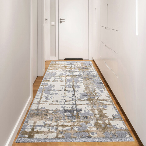 Covor (100 x 350), Notta 1100, 100x350 cm, Gri / Bej / Crem
