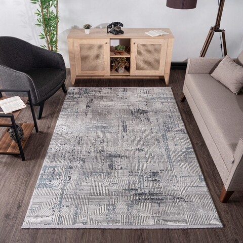 Covor (100 x 200), Leo 0072, 100x200 cm, Albastru