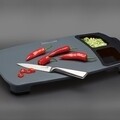 Tocator cu 2 compartimente + picioruse anti-alunecare, Kitchen Craft, 47 x 28 cm