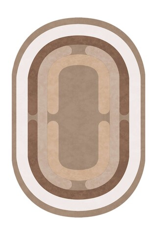 Covor (50 x 80), Sftkece048-Oval, 50x80 cm, Maro