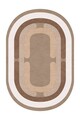 Covor (50 x 80), Sftkece048-Oval, 50x80 cm, Maro