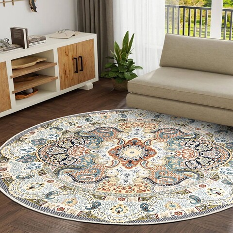 Carpet (90 x 90), Kece-Fr23, 90x90 cm, Multicolor