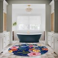 Covor (90 x 90), Cool-Fr68, 90x90 cm, Albastru navy