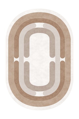 Covor (80 x 120), Sftkece046-Oval, 80x120 cm, Bej