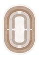 Covor (80 x 120), Sftkece046-Oval, 80x120 cm, Bej