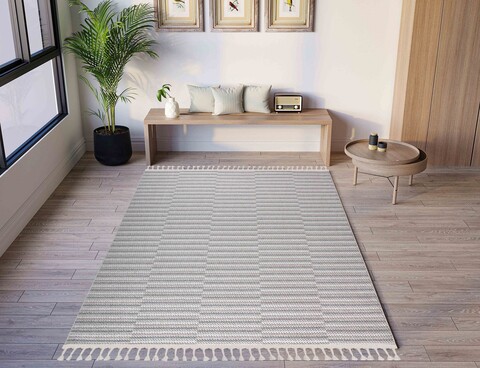 Covor (140 x 200), Grove, 140x200 cm, Bej / Gri